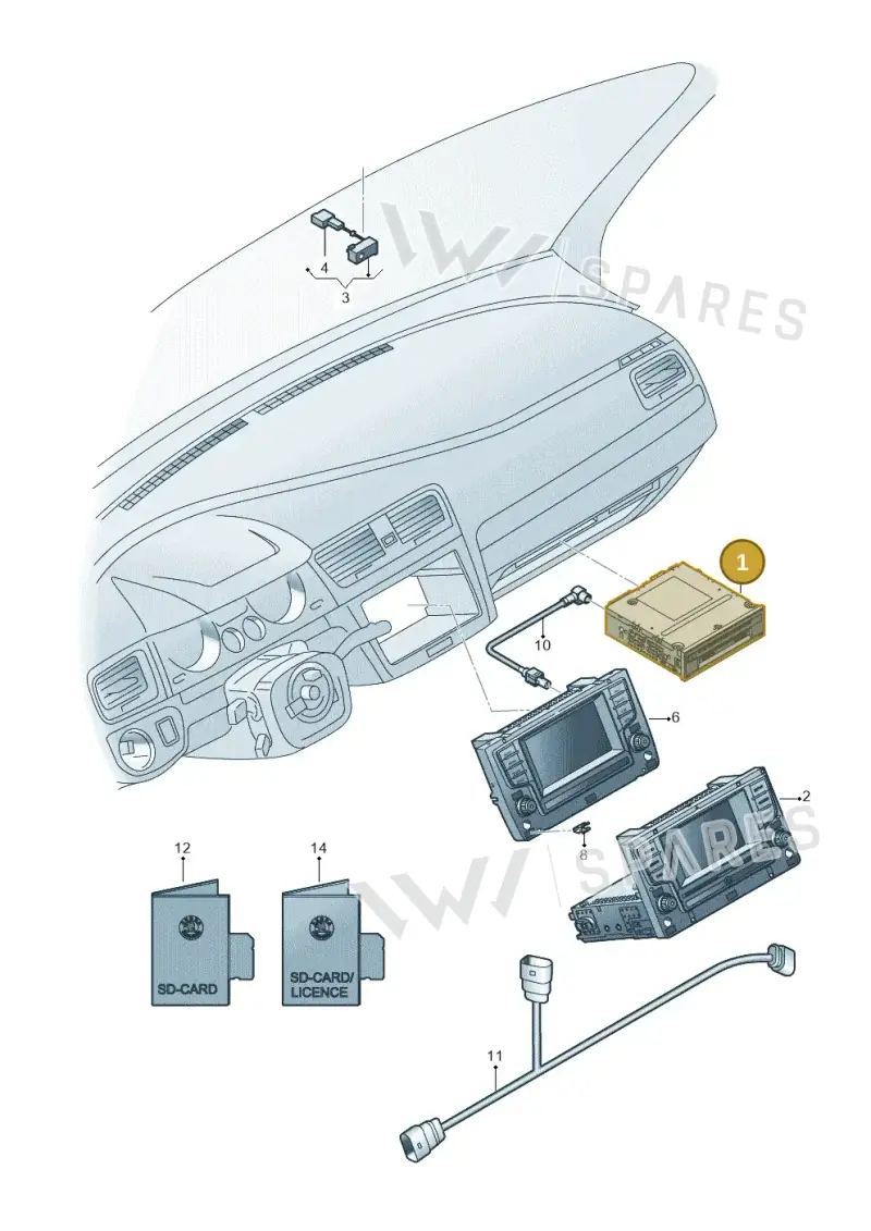 565035045A — Skoda Octavia (2017-2020) diagram 805035003, position 1
