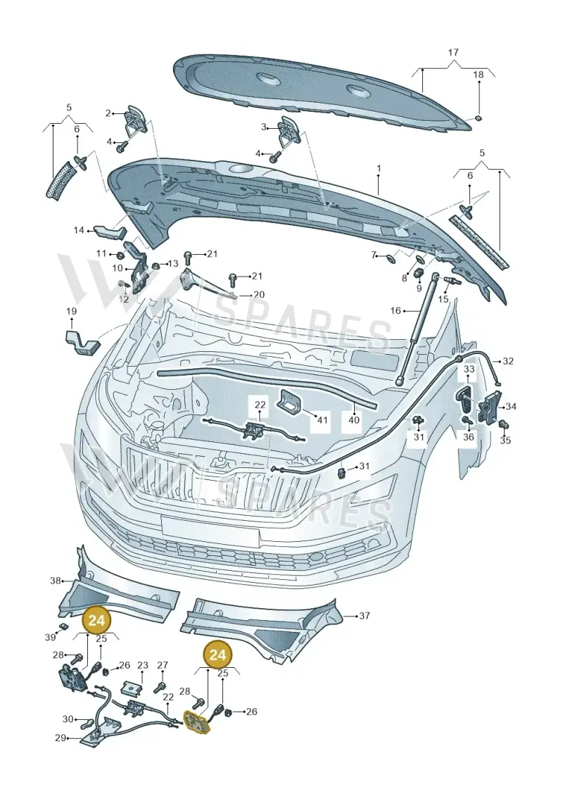 565823509 — Skoda Kodiaq (2018-2022) diagram 804823000, position 24