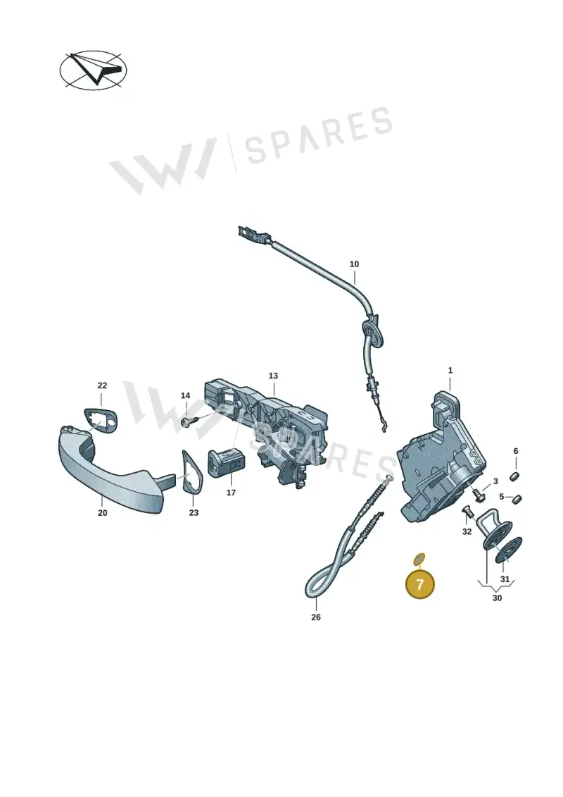 565839111 — Skoda Superb Combi (2023-) diagram 3j0839000, position 7
