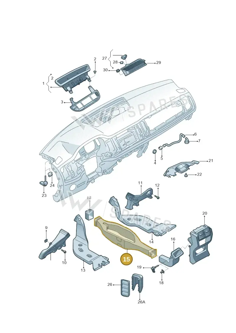 565857509 — Skoda Kodiaq (2017-2022) diagram 644819300, position 15