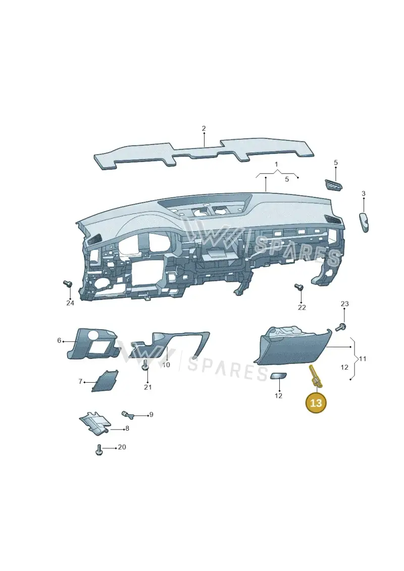 565880397 — Skoda Kodiaq (2017-2022) diagram 644857015, position 13