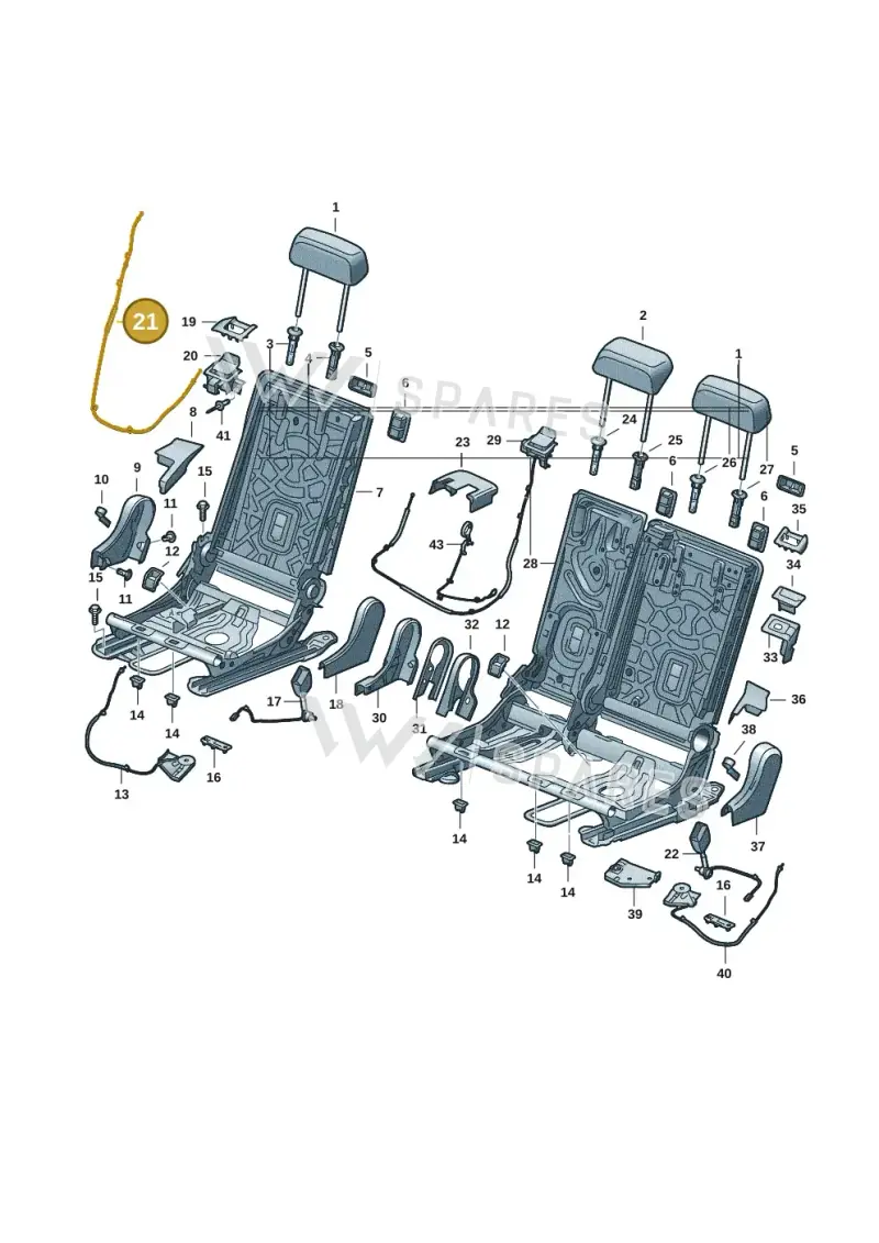 565885595 — Skoda Kodiaq (2024-) diagram 57h885000, position 21