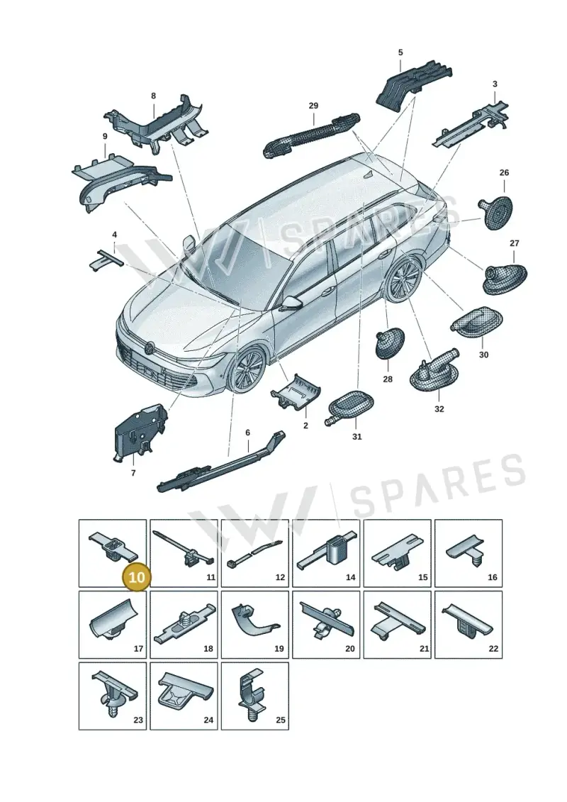 565971789A — Skoda Superb Combi (2023-) diagram 3j0972001, position 10