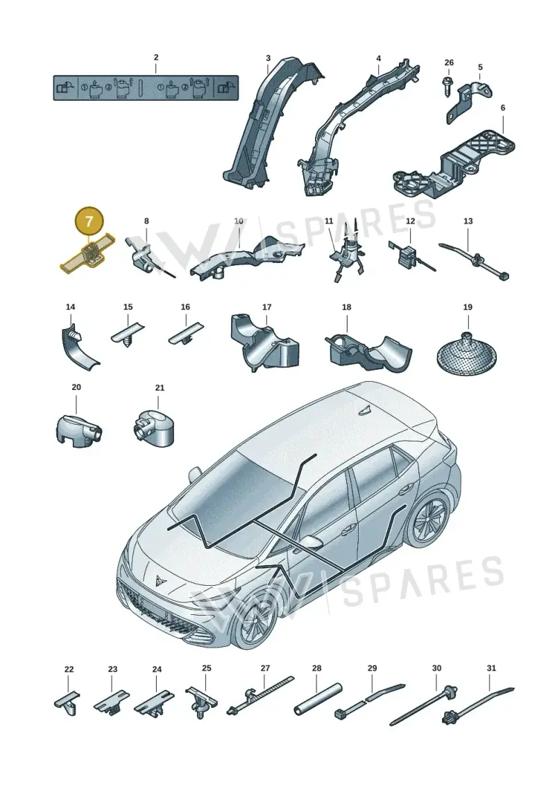 565971789D — SEAT CUPRA Born (2021-) diagram 10s972001, position 7