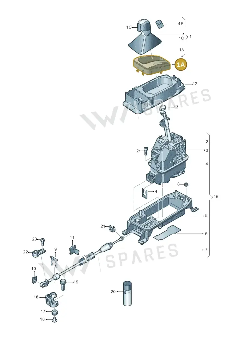 566713203ADPJ — Skoda Kodiaq (2018-2022) diagram 805713010, position 1A