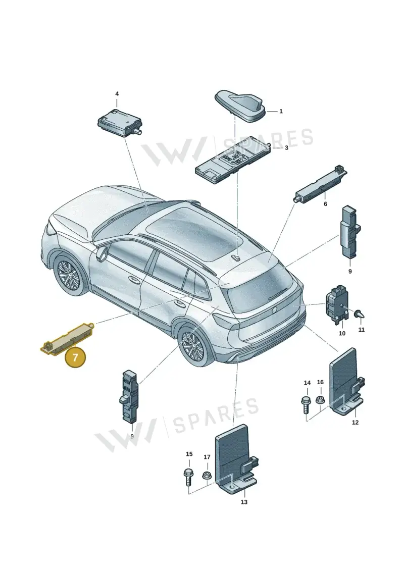 571035577A — Volkswagen Tiguan (2023-2025) diagram 57x035200, position 7
