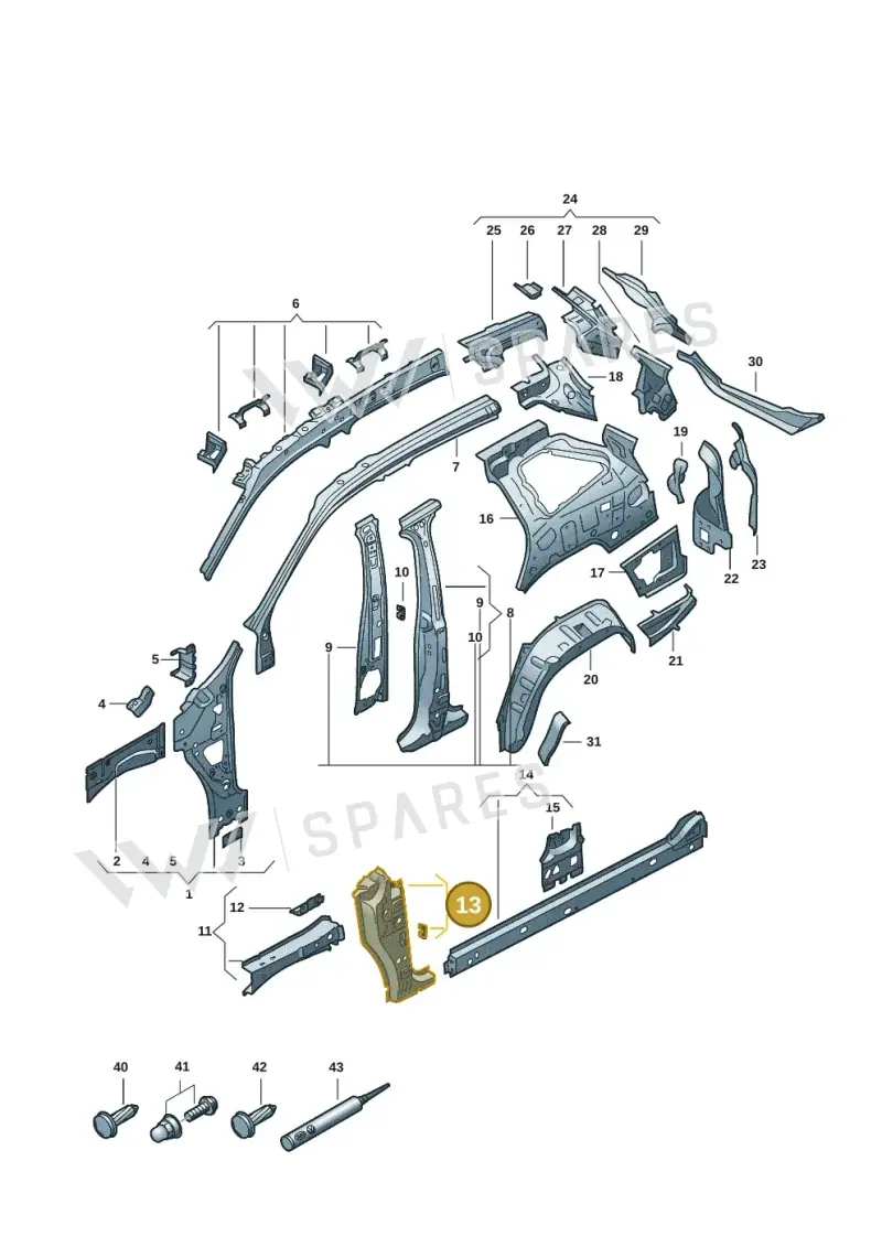571809203B — Skoda Kodiaq (2024-) diagram 57h809000, position 13