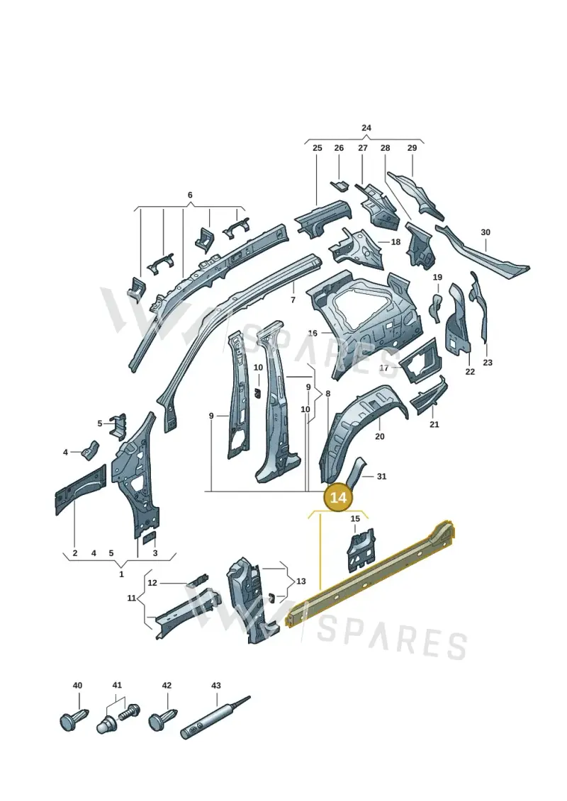 571809377A — Skoda Kodiaq (2024-) diagram 57h809000, position 14