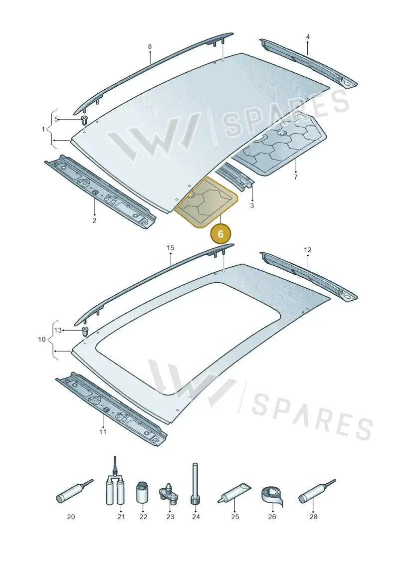 571817157 — Volkswagen Tiguan (2023-2025) diagram 884817000, position 6