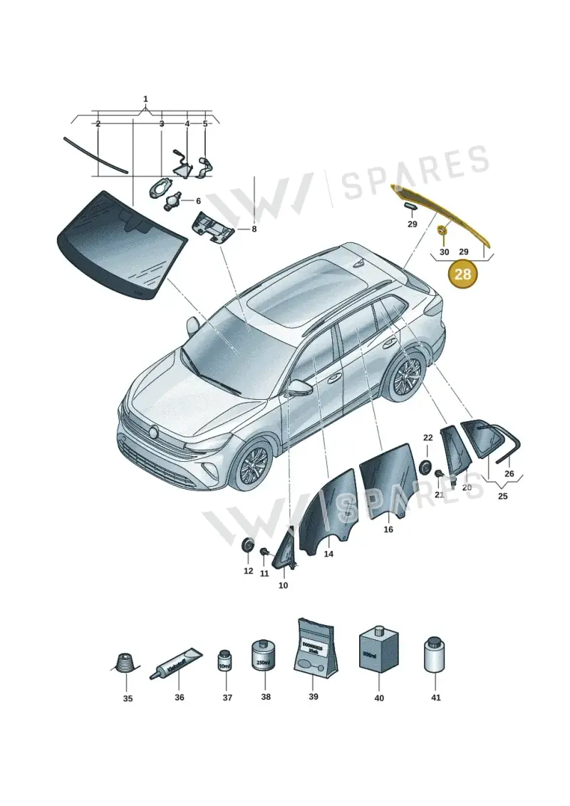 571845051FNVB — Volkswagen Tiguan (2023-2025) diagram 57x845000, position 28