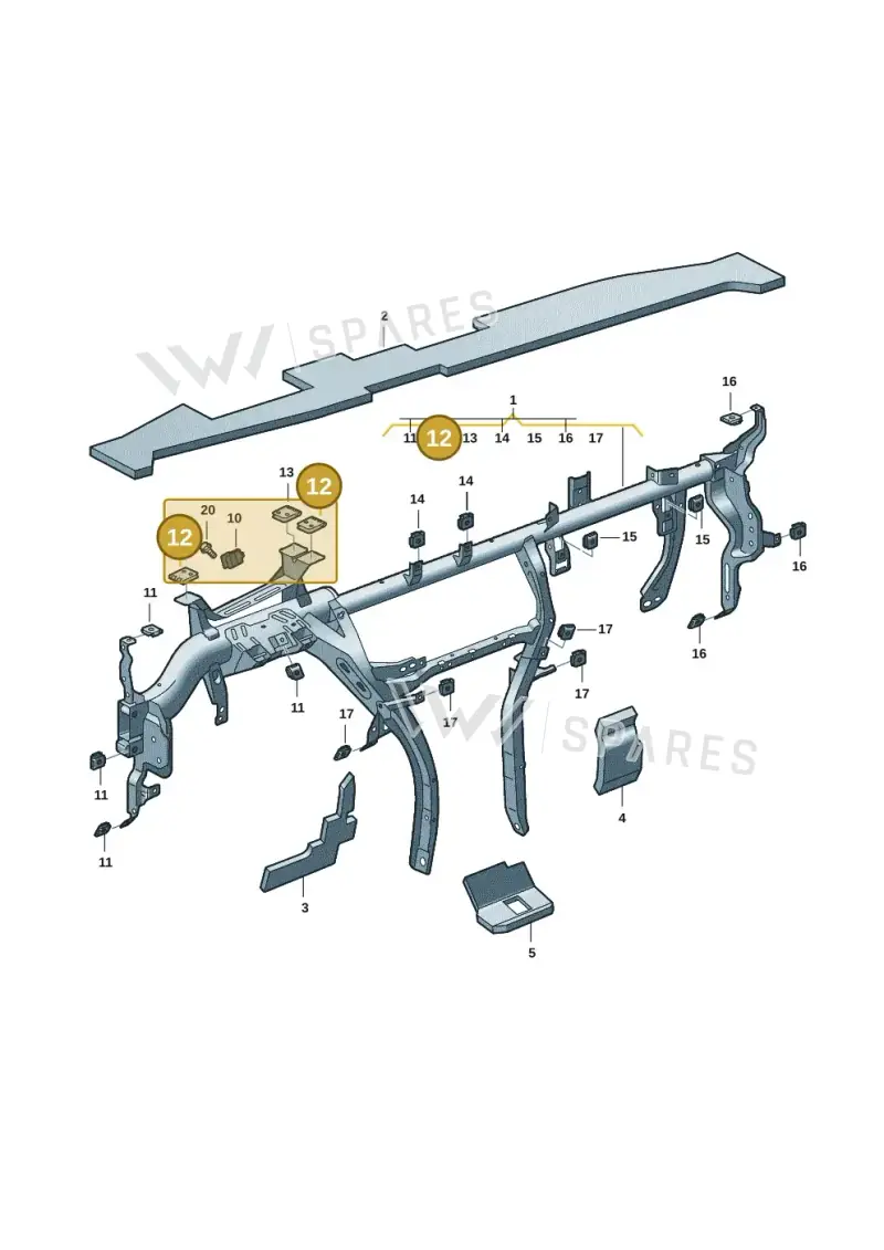 571907322 — Skoda Kodiaq (2024-) diagram 57h857000, position 12