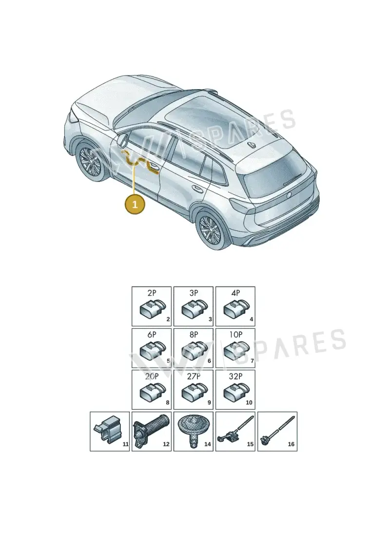 571971161AL — Volkswagen Tiguan (2023-2025) diagram 57x972300, position 1