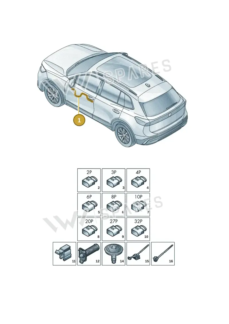 571971161BL — Volkswagen Tiguan (2023-2025) diagram 57x972300, position 1