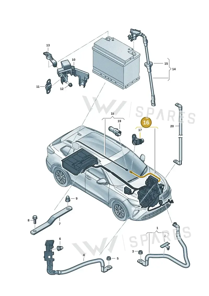 571971227 — Volkswagen Tiguan (2023-2025) diagram 57x971130, position 16