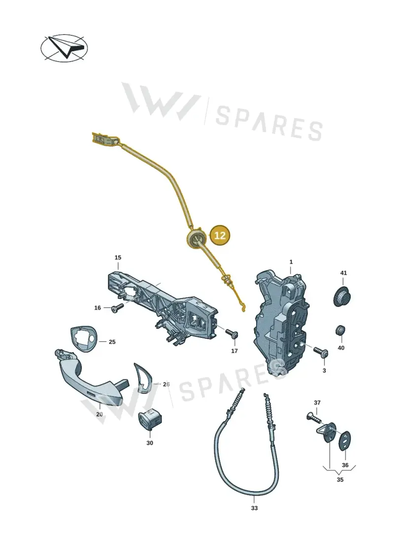 571972298A — Volkswagen Tiguan (2023-2025) diagram 3j0837000, position 12