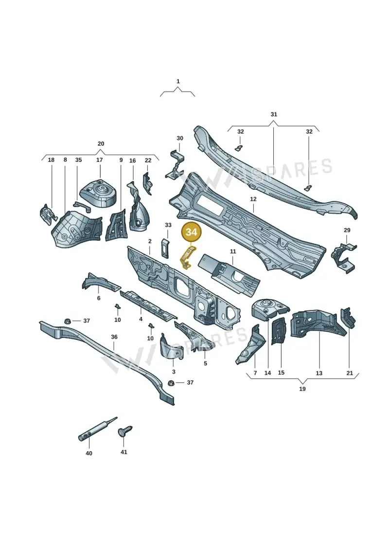 572805327 — Skoda Kodiaq (2024-) diagram 57x805200, position 34
