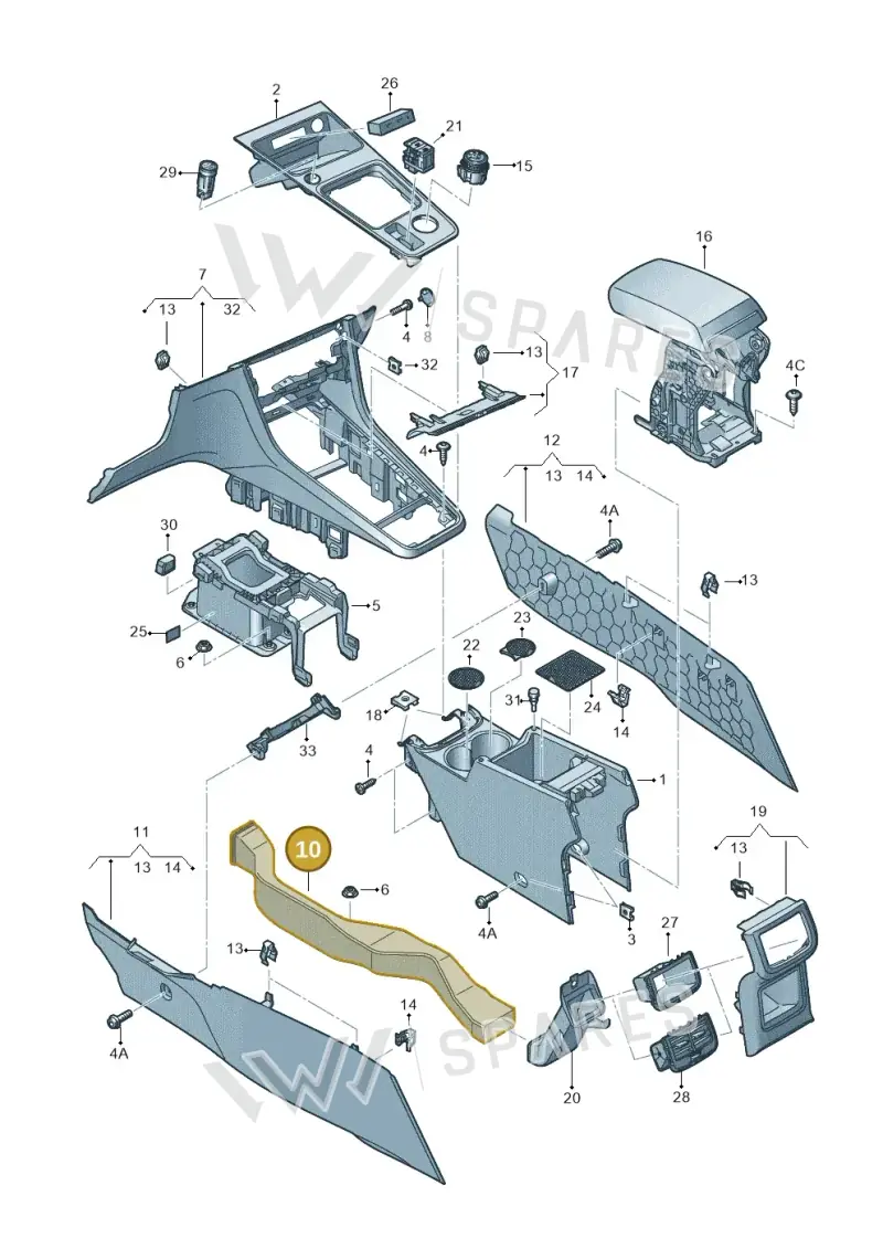 575857509 — SEAT Ateca (2016-) diagram 893863600, position 10