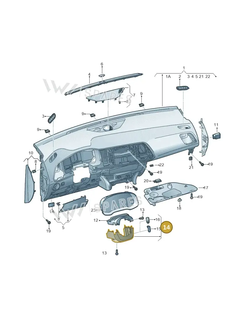 575858559G9B9 — SEAT Ateca (2016-) diagram 893857100, position 14