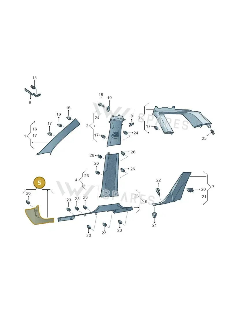 5758634839B9 — Skoda Karoq (2017-2022) diagram 834867650, position 5