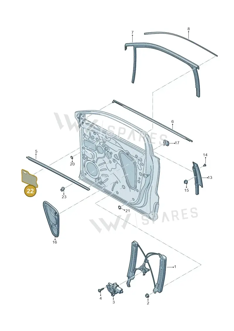 575867164A — Skoda Karoq (2017-2023) diagram 834837060, position 22