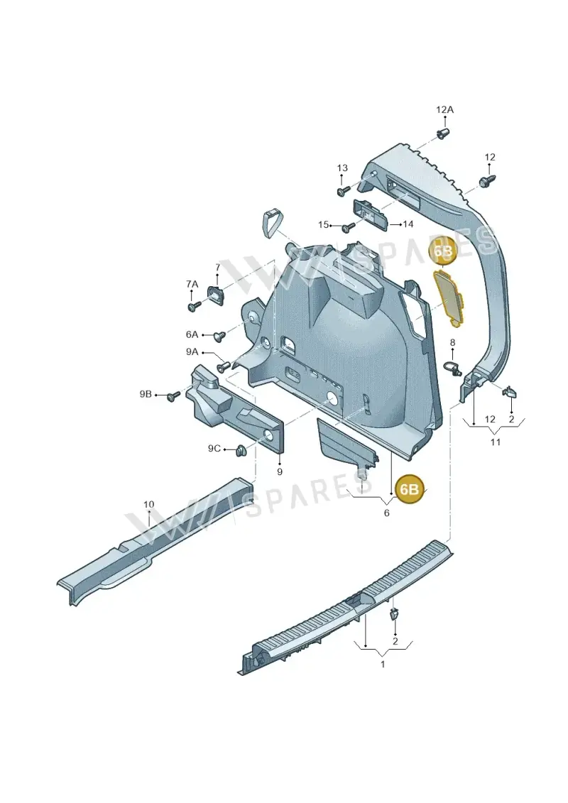575867435ACA9 — SEAT Ateca (2016-) diagram 893867800, position 6B