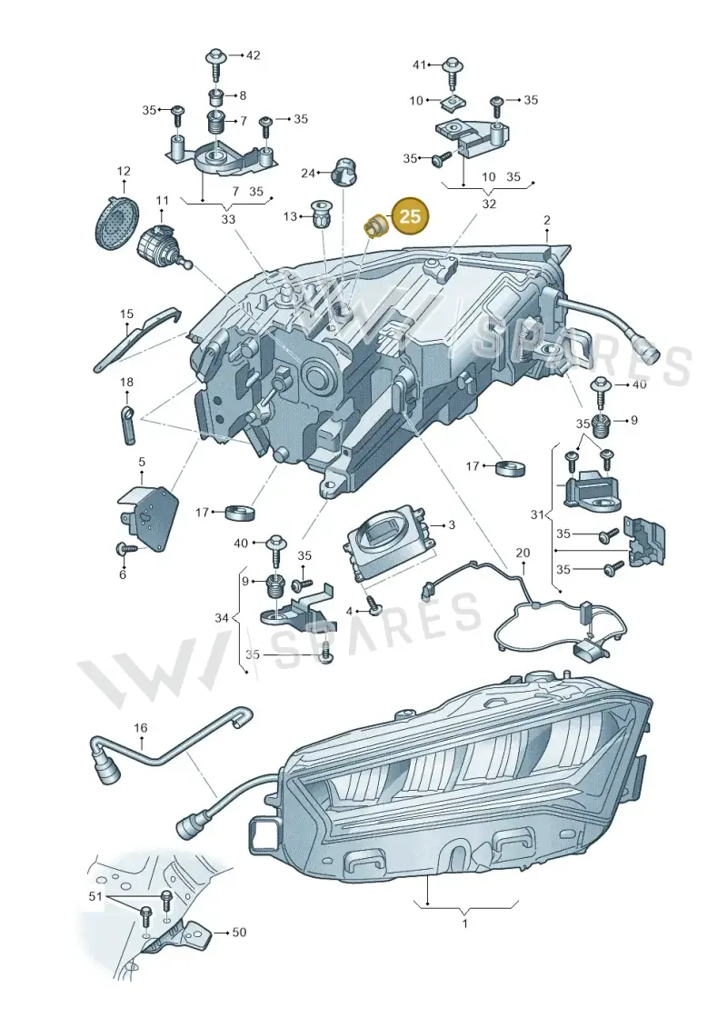 575941607A — Skoda Superb Combi (2023-) diagram 3p0941000, position 25