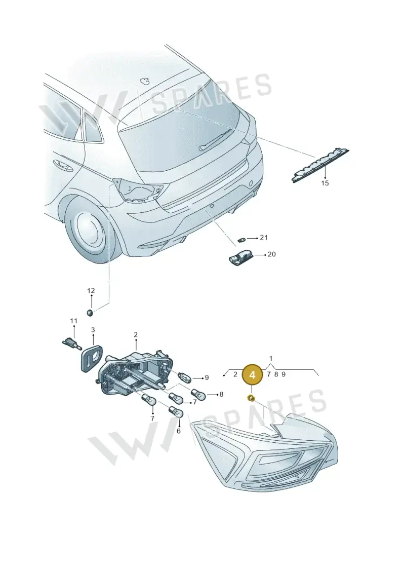 575945167 — SEAT Ibiza (2017-) diagram 835945000, position 4