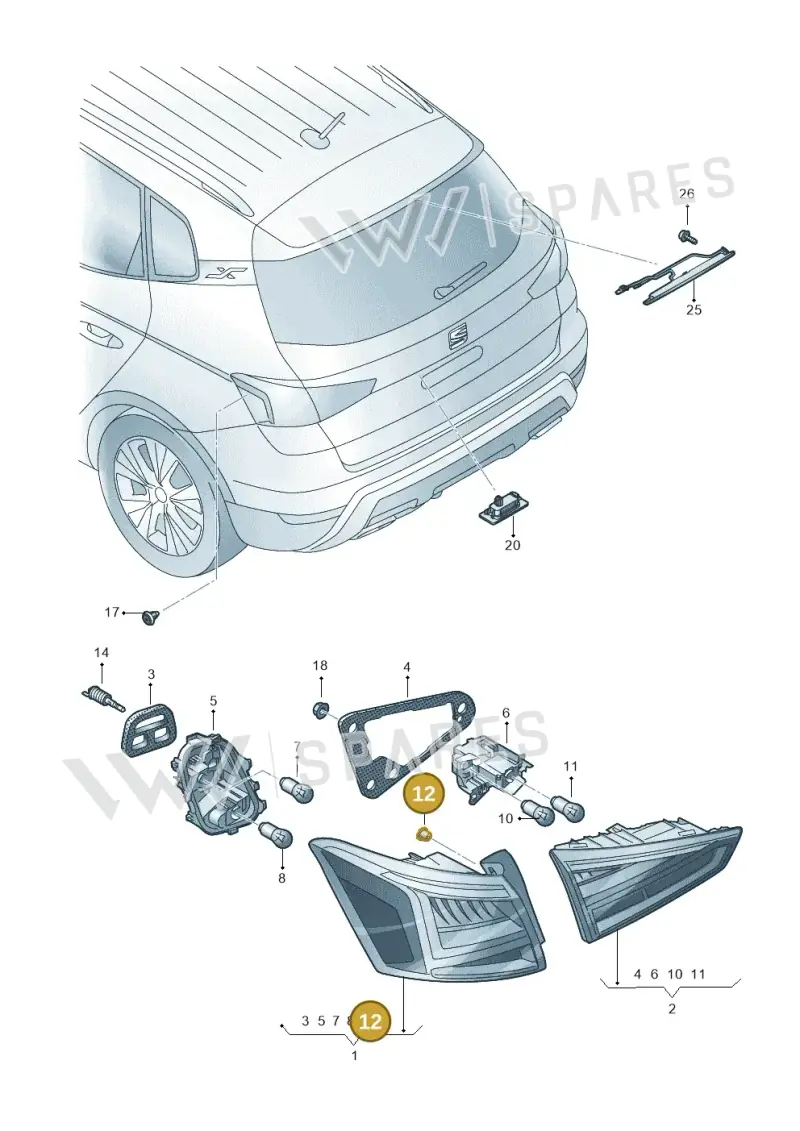 575945167 — SEAT Arona (2017-) diagram 471945100, position 12
