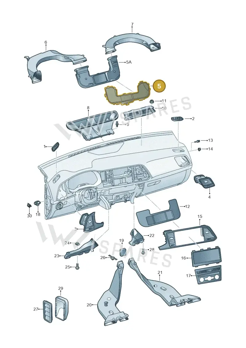 576819721A — SEAT Ateca (2016-) diagram 893819300, position 5