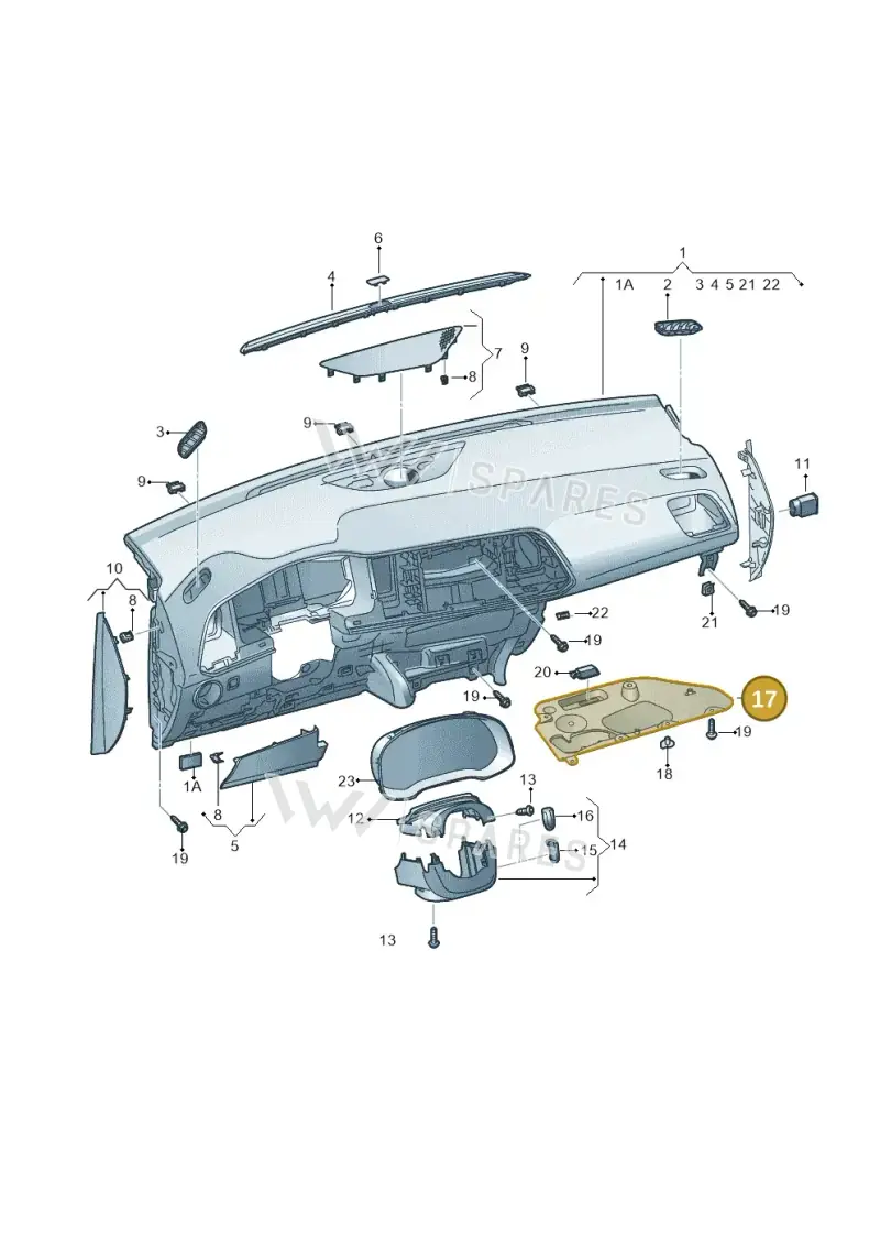 5768630849B9 — SEAT Ateca (2016-) diagram 893857100, position 17