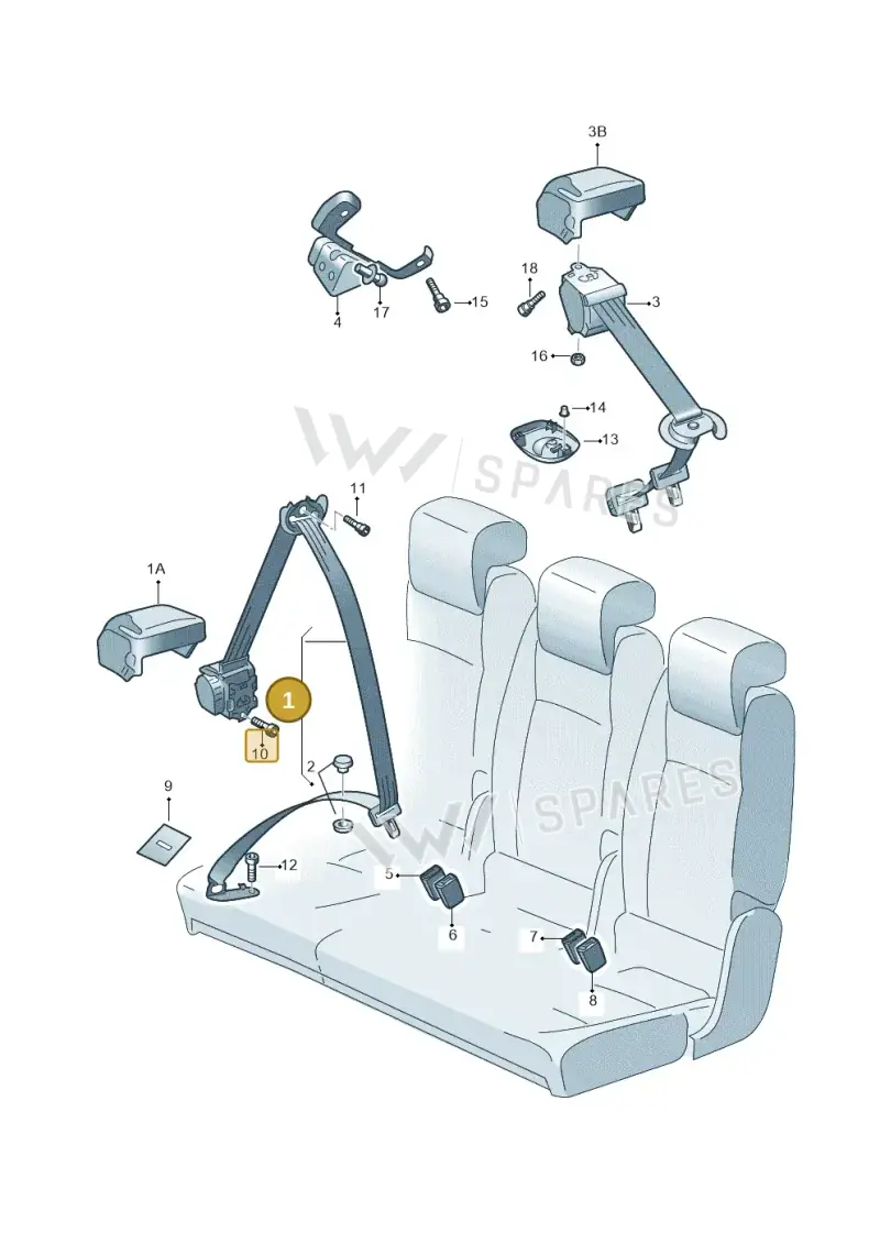 57A857805ARAA — Skoda Karoq (2017-2022) diagram 834857750, position 1
