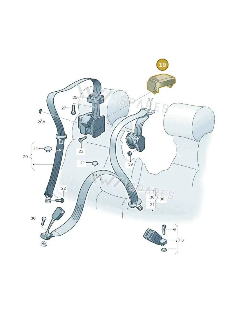 57A857865A — Skoda Karoq (2017-2023) diagram 768857700, position 19