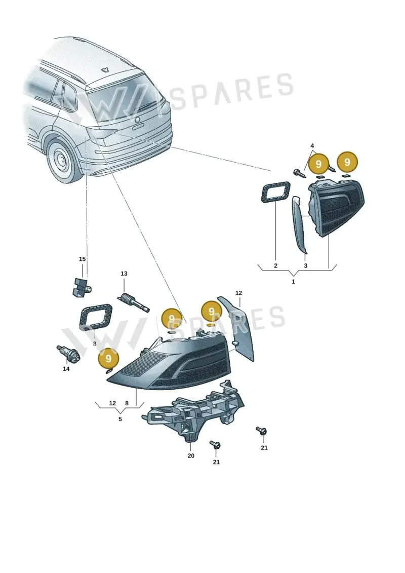 57A945731A — Skoda Karoq (2017-2023) diagram 834945000, position 9