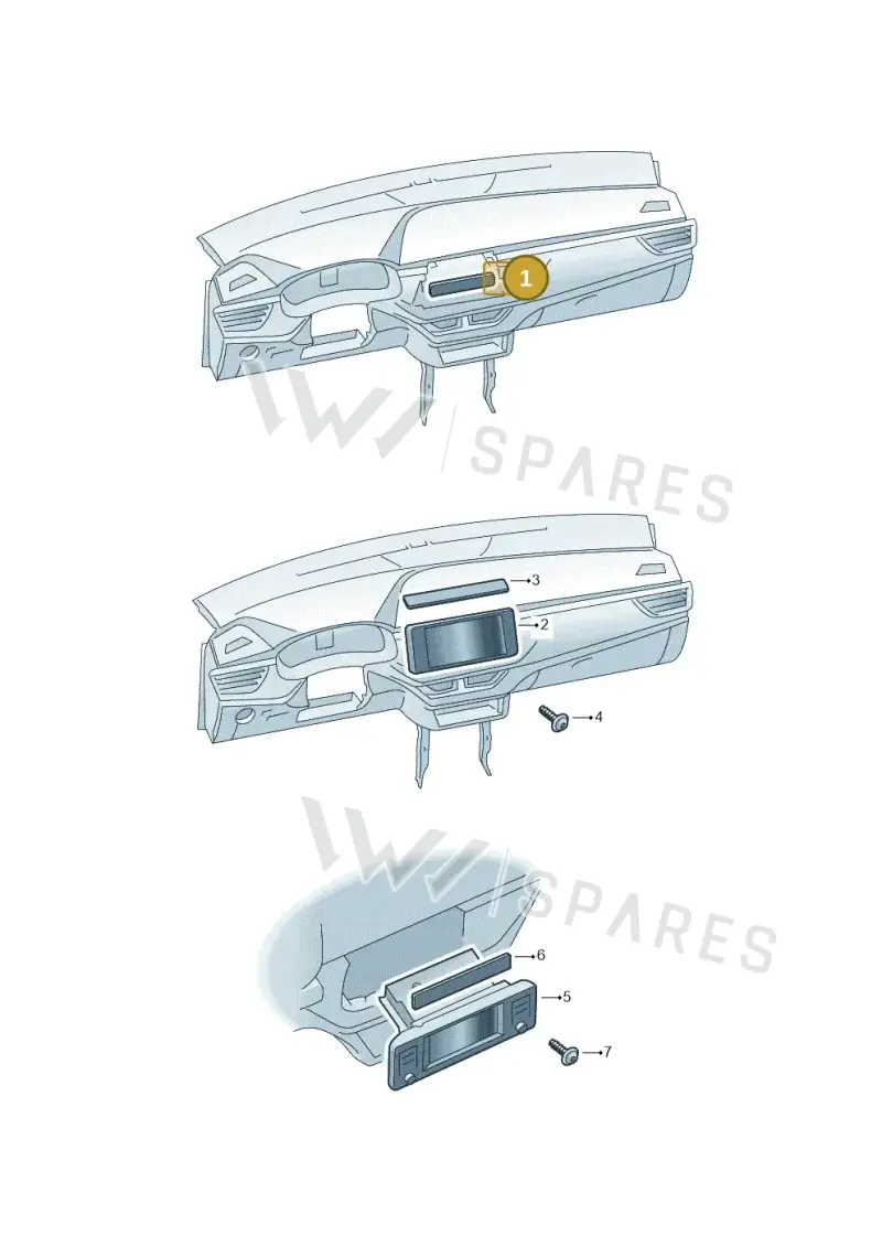 57B035876A — Skoda Fabia (2021-2022) diagram 584035000, position 1