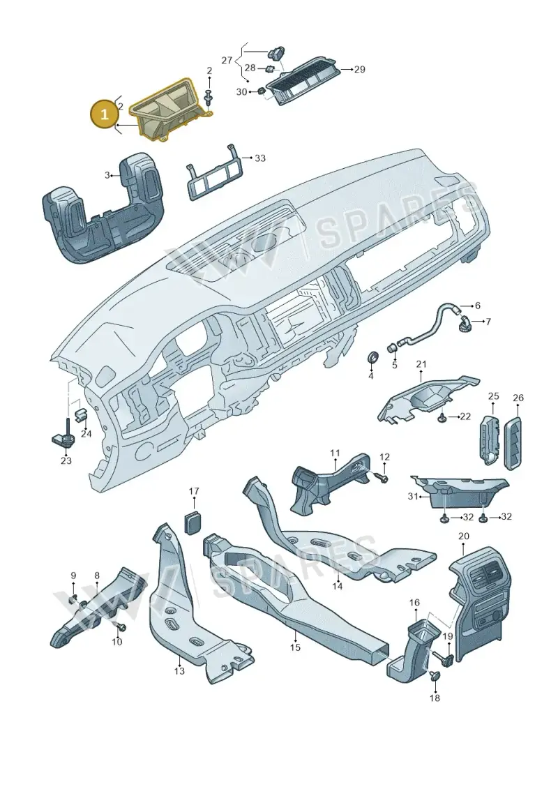 57C819655 — Skoda Karoq (2017-2023) diagram 834819030, position 1