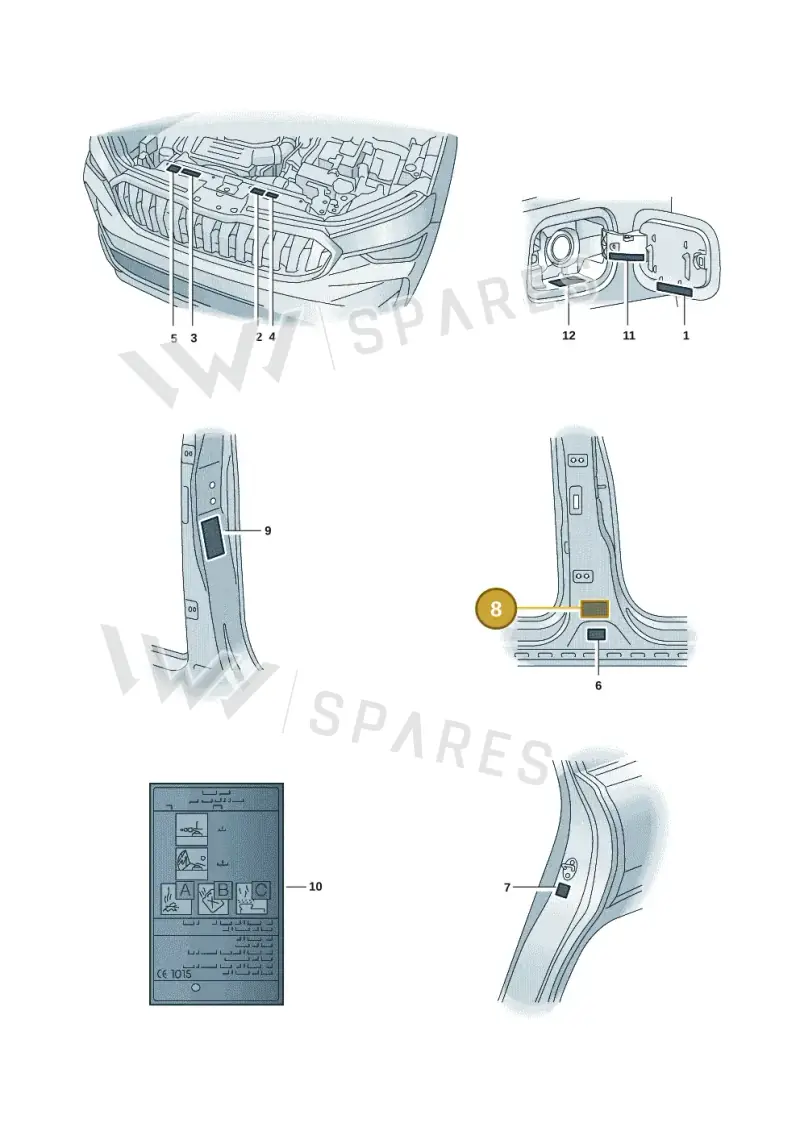 57H000101F — Skoda Kodiaq (2024-2024) diagram 57h010010, position 8