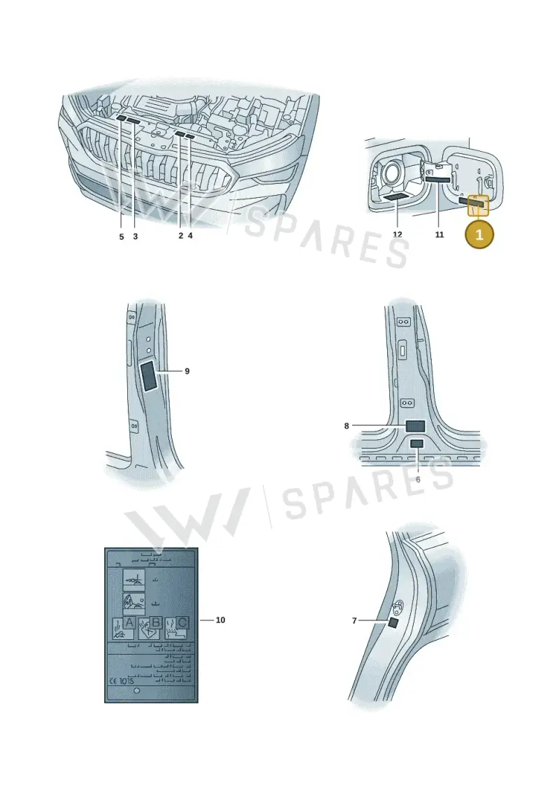 57H010000A — Skoda Kodiaq (2024-2024) diagram 57h010010, position 1