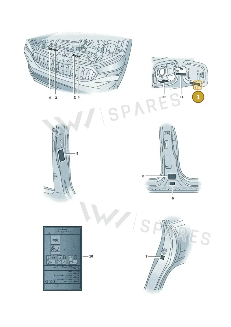 57H010000C — Skoda Kodiaq (2024-2024) diagram 57h010010, position 1
