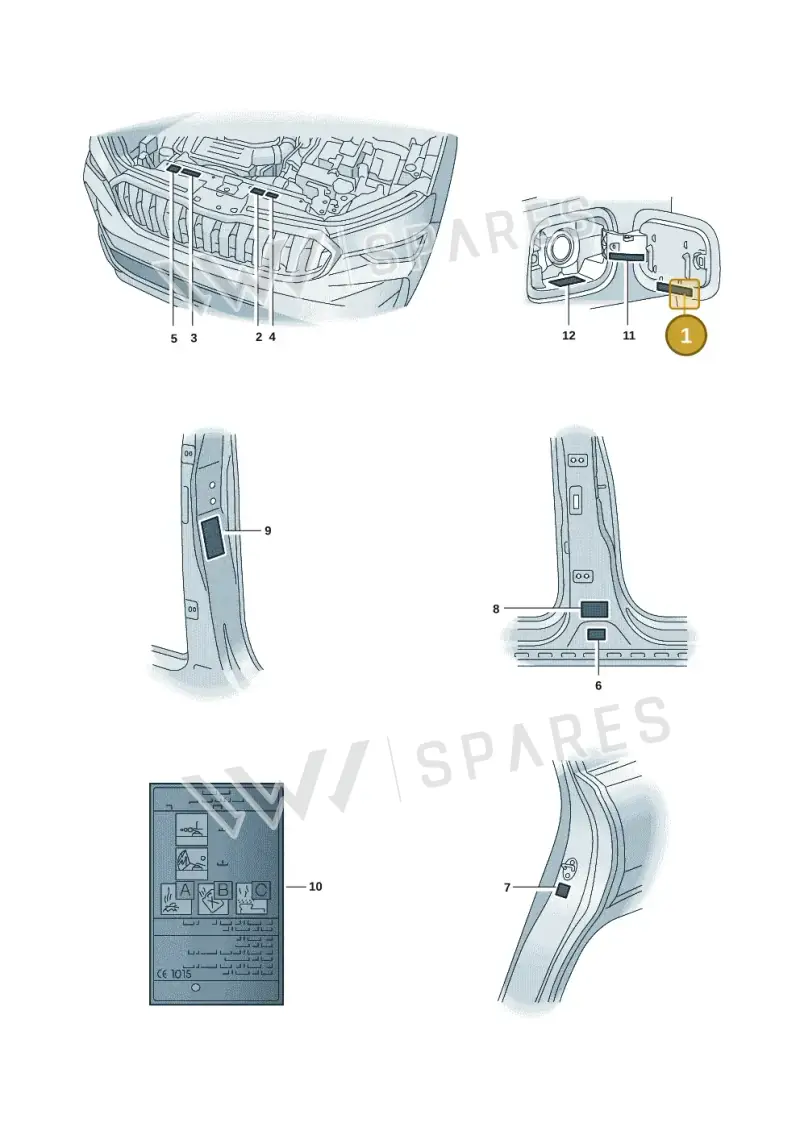 57H010000E — Skoda Kodiaq (2024-2024) diagram 57h010010, position 1