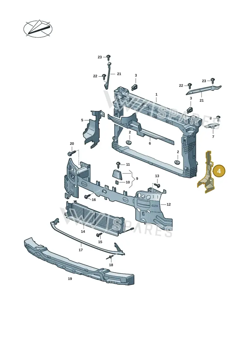 57H121283A — Skoda Kodiaq (2024-2024) diagram 57h805000, position 4