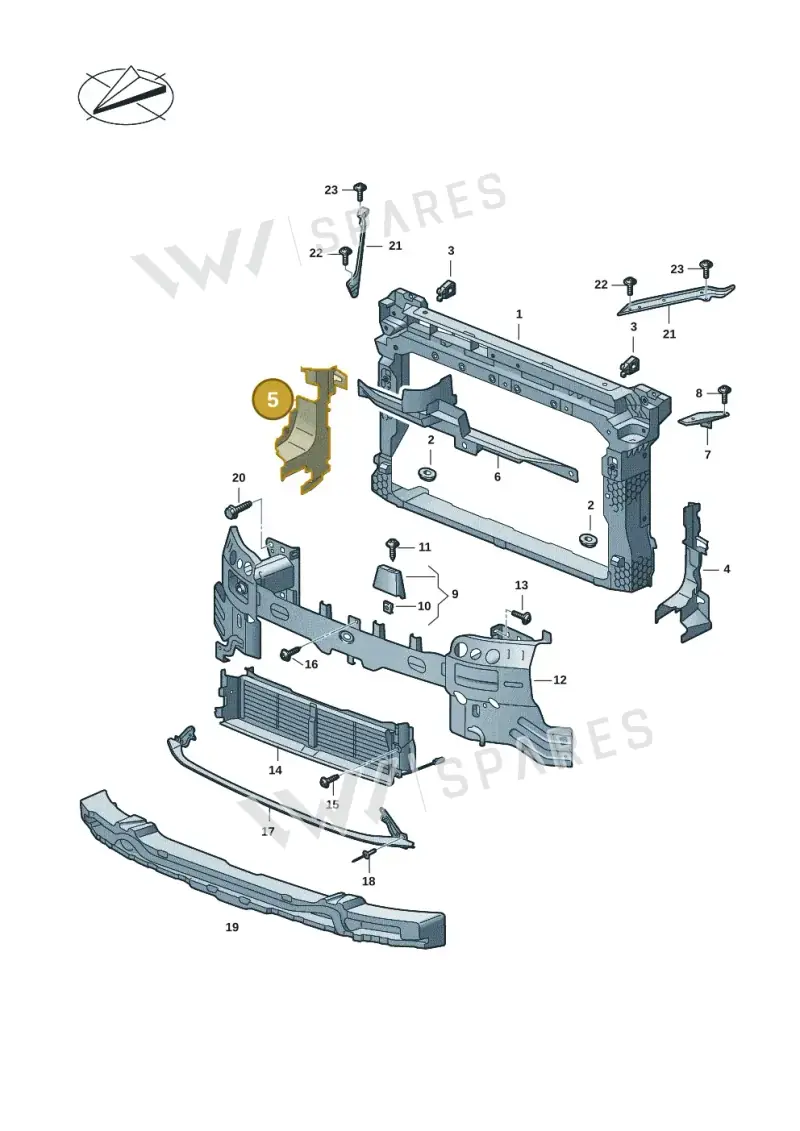 57H121284A — Skoda Kodiaq (2024-2024) diagram 57h805000, position 5