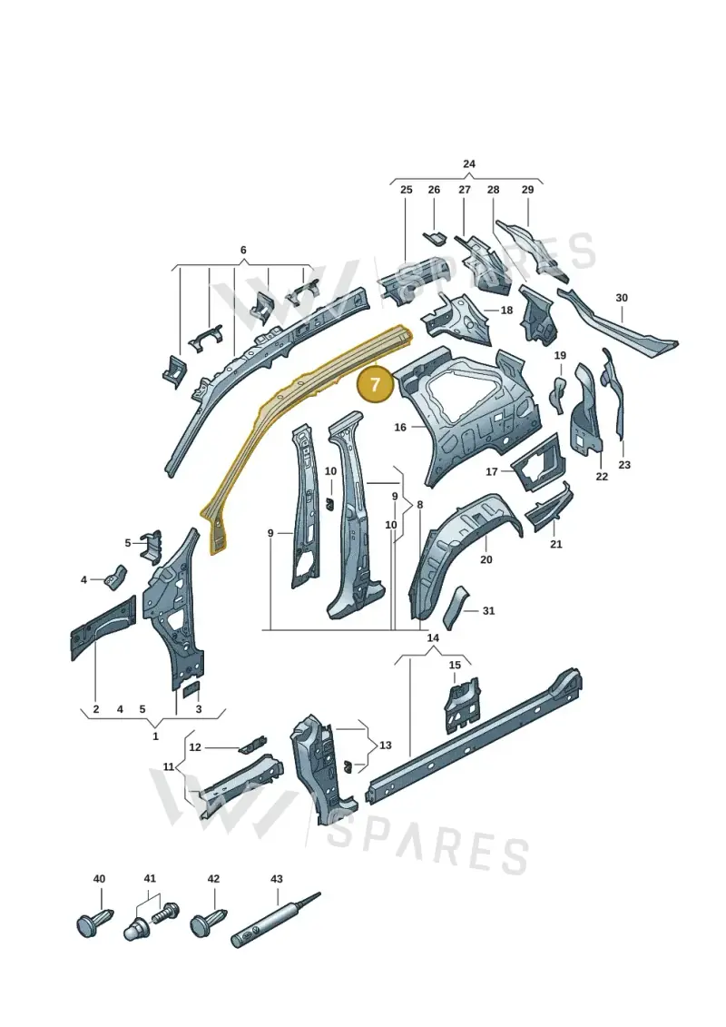 57H809427A — Skoda Kodiaq (2024-) diagram 57h809000, position 7
