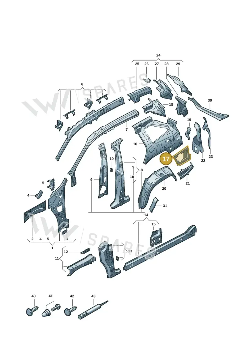 57H809677B — Skoda Kodiaq (2024-) diagram 57h809000, position 17