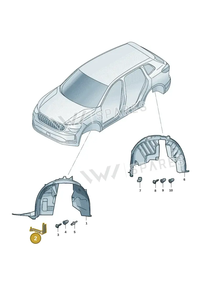 57H809916A — Skoda Kodiaq (2024-2024) diagram 57h821050, position 2