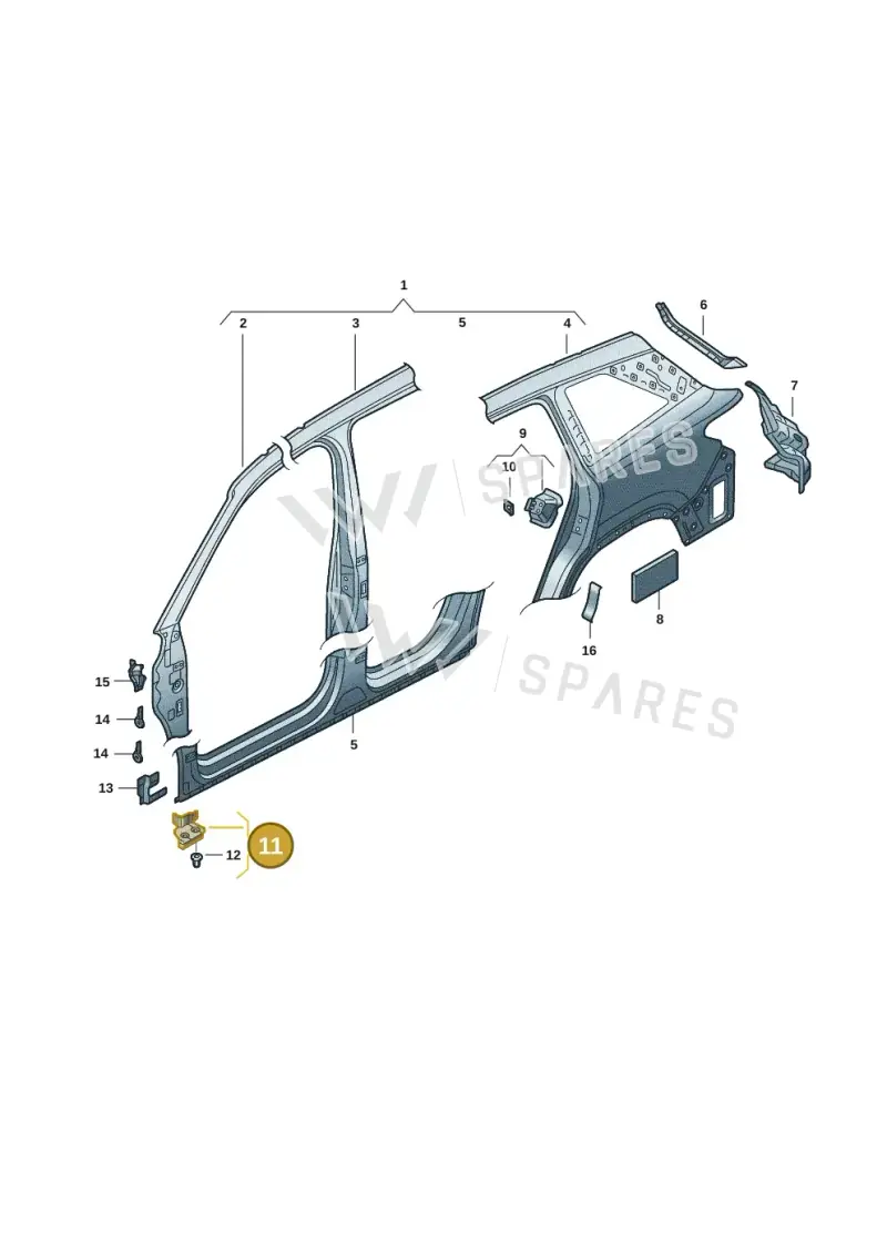 57H810333 — Skoda Kodiaq (2024-2024) diagram 57h809050, position 11