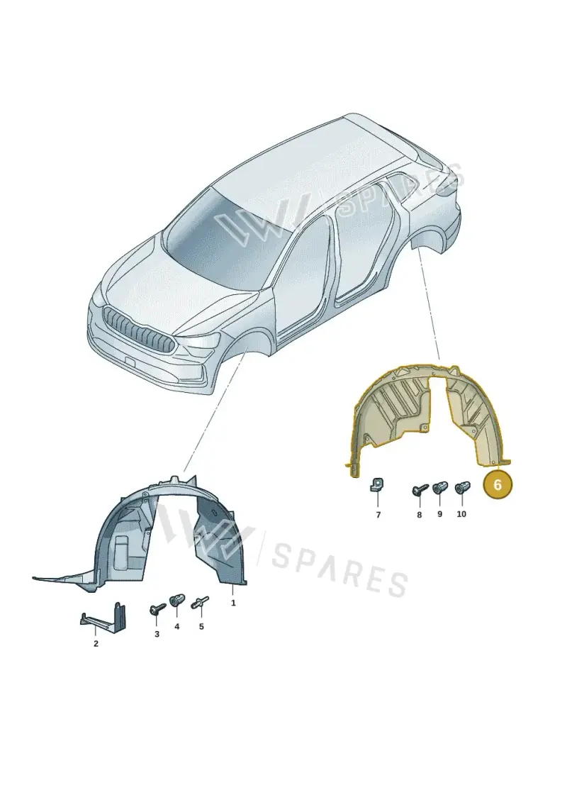 57H810970D — Skoda Kodiaq (2024-2024) diagram 57h821050, position 6