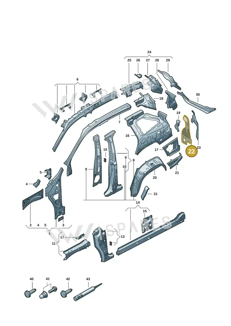 57H813482A — Skoda Kodiaq (2024-2024) diagram 57h809000, position 22