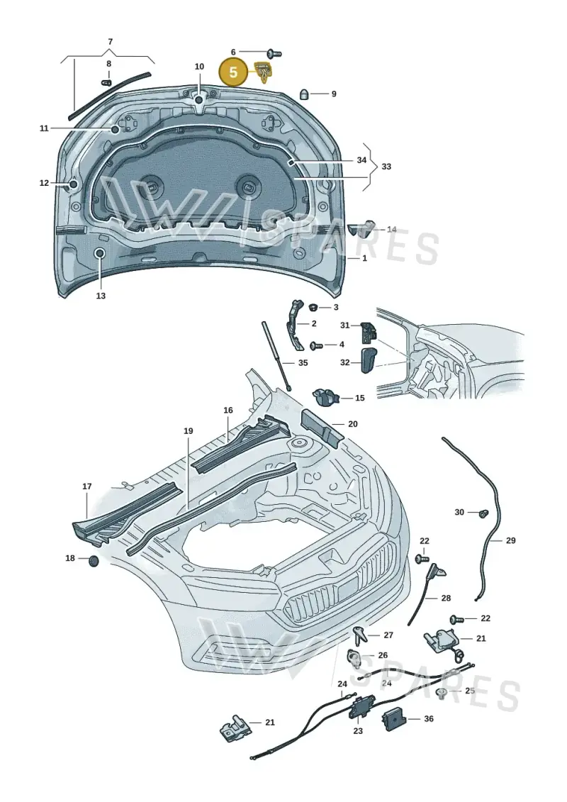 57H823186 — Skoda Kodiaq (2024-2024) diagram 57h823000, position 5
