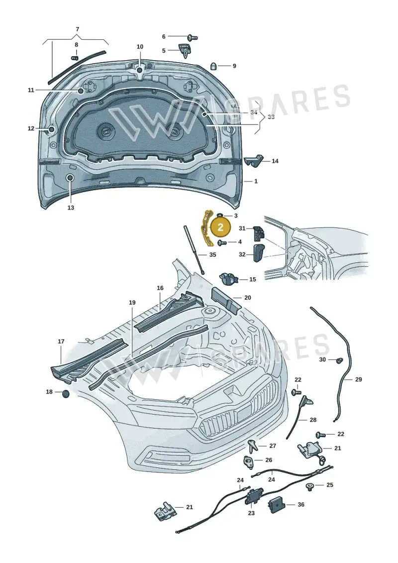 57H823302 — Skoda Kodiaq (2024-2024) diagram 57h823000, position 2