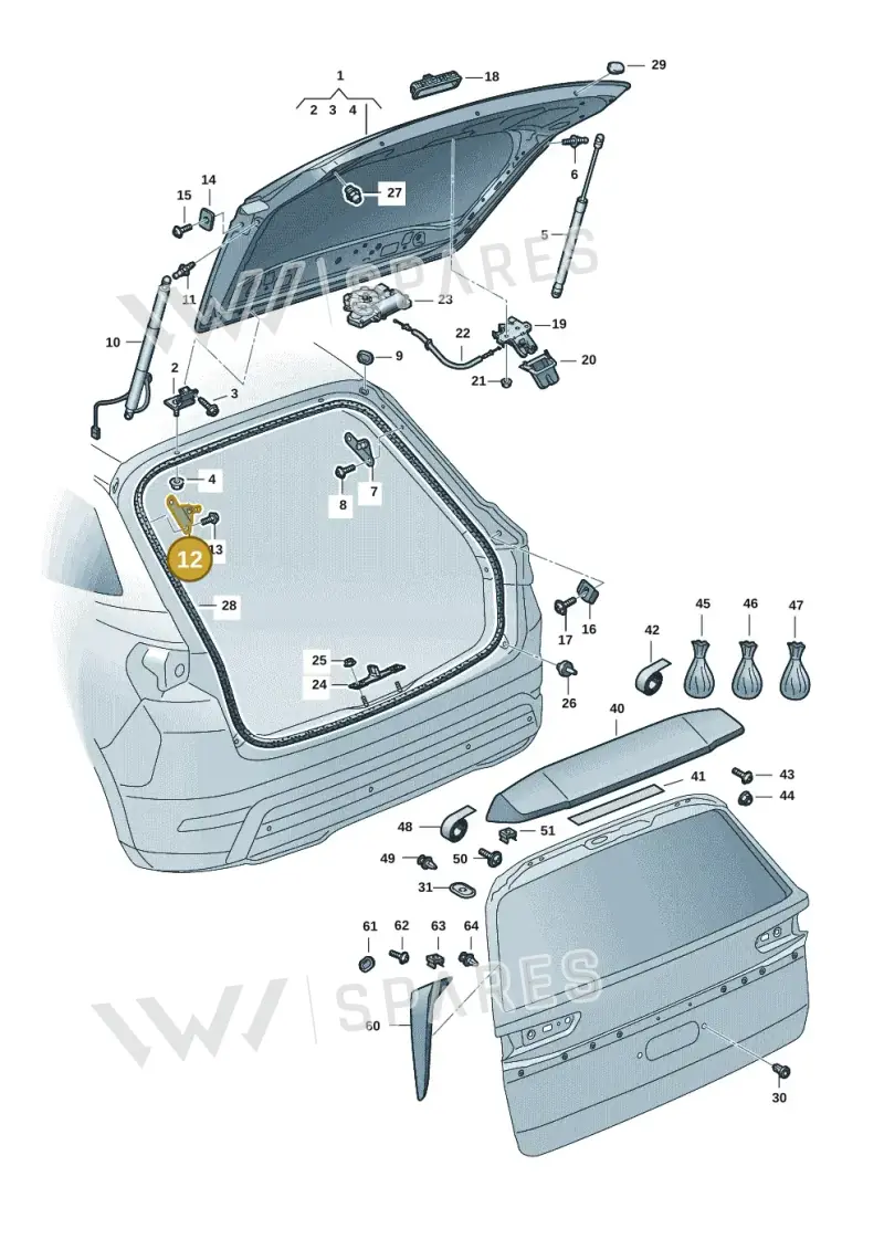 57H827427 — Skoda Kodiaq (2024-2024) diagram 57h827000, position 12